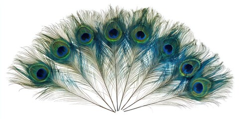 Obraz premium Peacock Feathers: A Stunning Display of Nature's Artistry