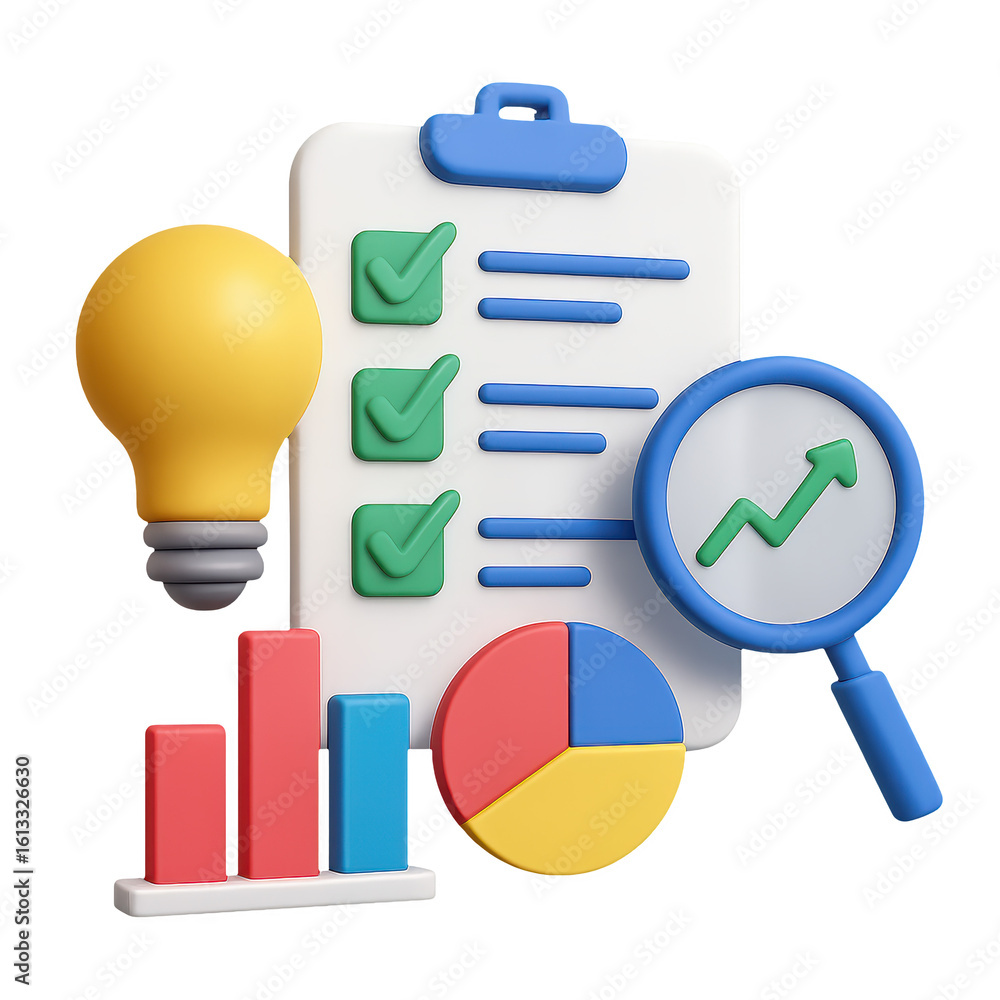 Poster business analysis and strategy use data and performance insights to develop ideas and track progress