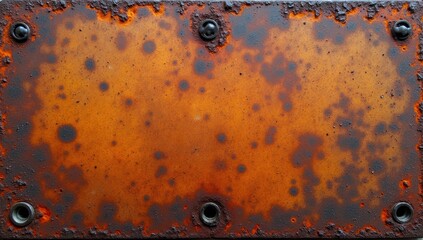 Background, texture. Rusty metal. AI generative.