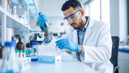 Scientist Working in Modern Lab - Healthcare & Medical