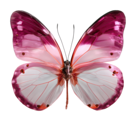 Colorful butterfly display nature isolated on transparent background, png