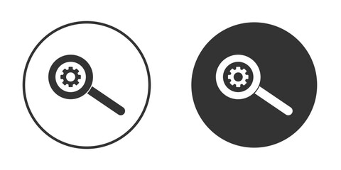 Investigate icon vector graphics in trendy flat design.