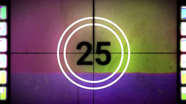 Old style film countdown 30 seconds V6