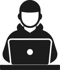 businessman working on laptop