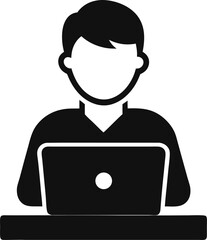 businessman working on laptop