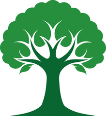 green tree vector illustration