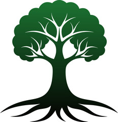 vector tree silhouette