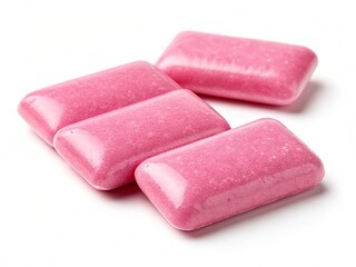 Delicious chewing gum on a white background
