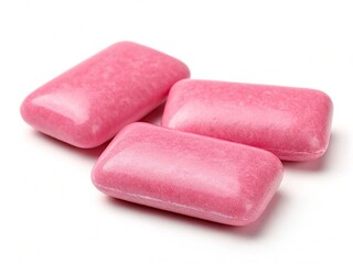 Delicious chewing gum on a white background