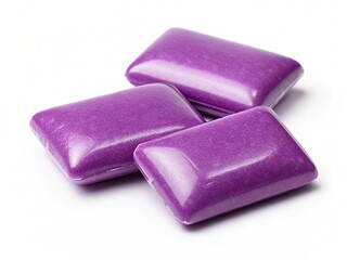 Delicious chewing gum on a white background