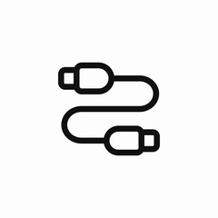 audio video cables icon sign vector