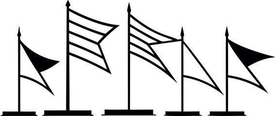 Flags Flat Vector Minimalist Banner Designs