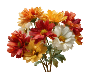 Vibrant floral bouquet bright nature isolated on transparent background, png