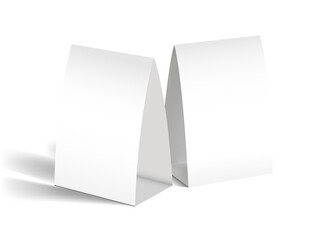 Free table tent mockup without background © Margarita 