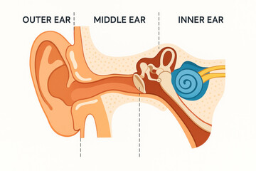 Illustration of the Human Ear