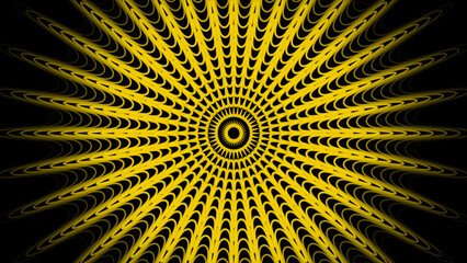 Multi colored concentric lines and circles, Gradient circle tunnel wave background