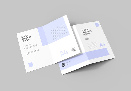 Bi-Fold Brochure Mockup