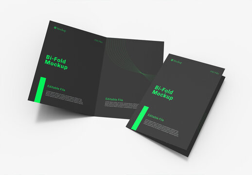 Bifold Brochure Mockup Template