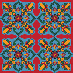 vintage embroidery ikat ethnic batik boho aztec tribal ancient pattern seamless background for fashion fabric and textile,2d illustration