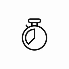 stopwatch timer countdown icon sign vector