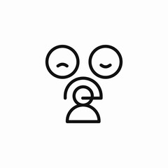 user mood feedback icon sign vector