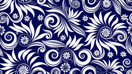 Swirls Ornament dark blue colors backgrounds for floral wallpapers the bedroom, patterned fills, webs pages, surface textures.backgrounds, ornate, textured, abstract, illustration, modern, blue, 