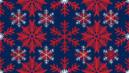 Seamless pattern of snowflakes on a dark blue background for wallpaper the bedroom, patterned fills, webs pages,ornate, abstract, blue, christmas, dark, decoration, ice, pattern, snow, vector, 
