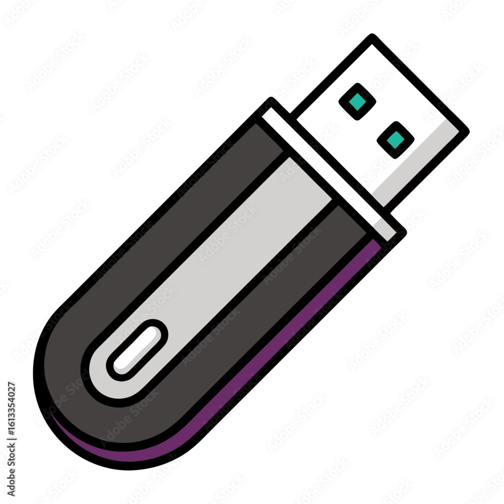Poster usb flash drive storage device vector for technology graphics