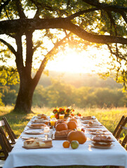 Thanksgiving dinner preparation. Cooking celebration feast. Fall seasonal. 