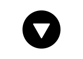 シンプル下向きアイコン素材