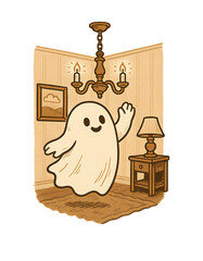 FANTASMA LAMPADARIO CARTOON