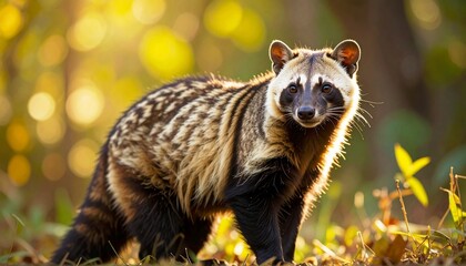 Obraz premium photo close-up of raccoons, isolated in white background