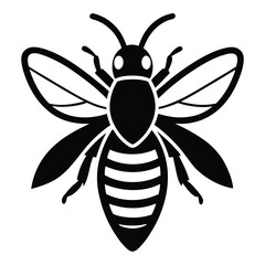 Solid color Wool Carder Bee animal vector design