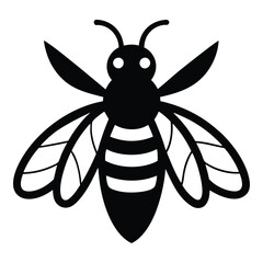 Solid color Wool Carder Bee animal vector design