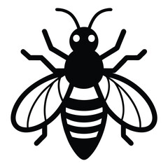 Solid color Wool Carder Bee animal vector design