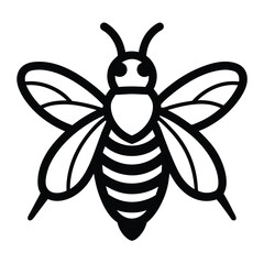 Solid color Wool Carder Bee animal vector design