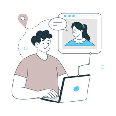 Engaging Live Audience Vector Illustration. EPS 10 File