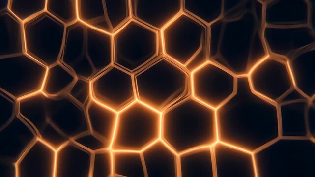 Abstract honeycomb pattern
