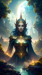 Fototapeta premium guardian of ethereal runes