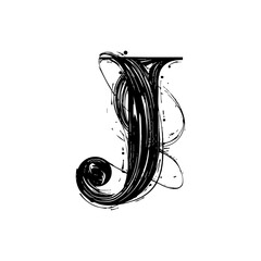 A dynamic and modern vector logo of the letter "J," created with swirling lines and motion, symbolizing energy, creativity, and fluidity.
