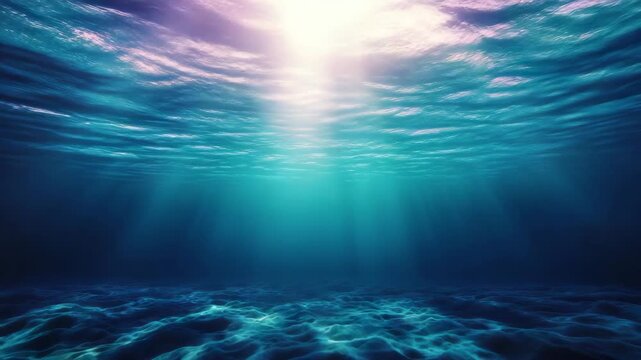 Underwater Light with Purple and Blue Hues