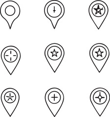 Abstract geometric shapes and lines in a dynamic composition silhouette style