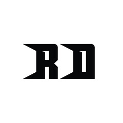 RD monogram logo design letter text name symbol monochrome logotype alphabet character simple logo