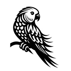 Fototapeta premium vector illustration of a parakeet