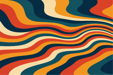 Colorful and Abstract Wavy Patterns Modern and Retro Designs
