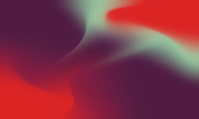 Abstract Gradient Background in Vibrant Red, Purple, and Mint Green