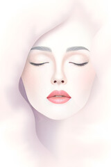 Abstract Serenity Face in 8K