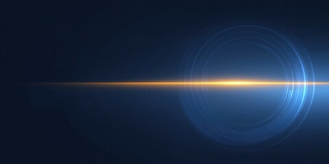 Abstract digital background featuring a smooth gradient of deep blue and bright orange light streaks, creating a sense of depth and motion in a modern design aesthetic