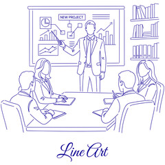 Business Presentation Meeting, Corporate Strategy Session