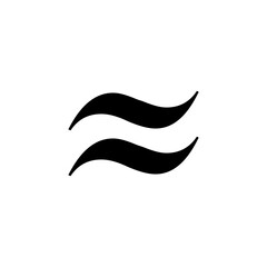 Approximate or approximately &asymp; symbol icon